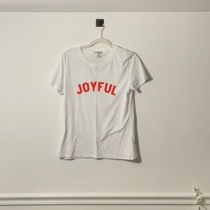 Sub_Urban Riot White Tee with Red Joyful Print